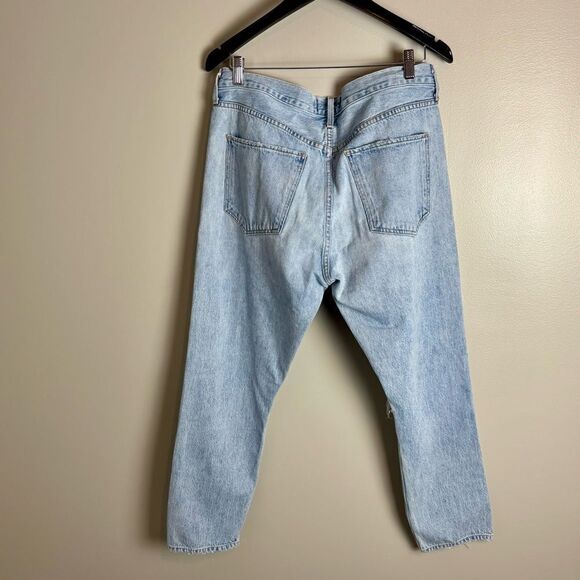 Agolde Jamie high rise classic distressed‎ slim fit button fly jeans size 32 - Picture 9 of 16